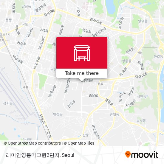 래미안영통마크원2단지 map