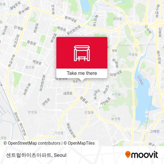센트럴하이츠아파트 map