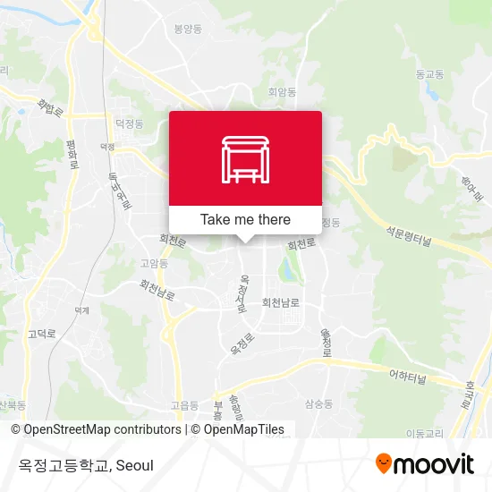옥정고등학교 map