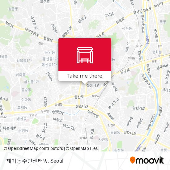 제기동주민센터앞 map