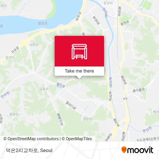 덕은2리교차로 map