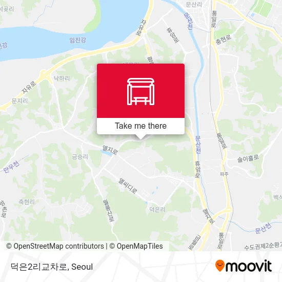 덕은2리교차로 map