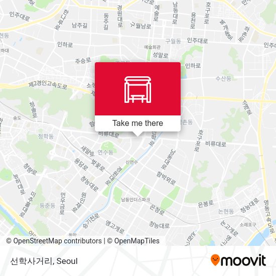 선학사거리 map