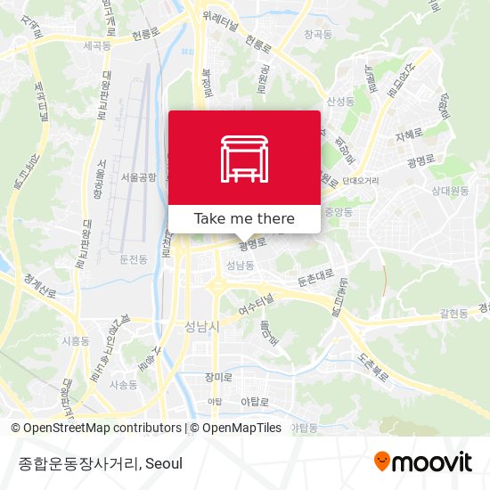 종합운동장사거리 map