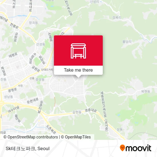 Sk테크노파크 map