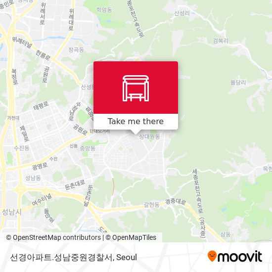 선경아파트.성남중원경찰서 map