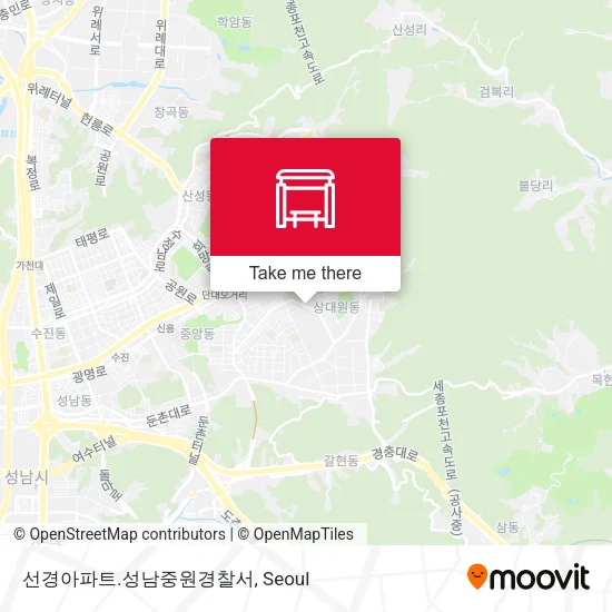 선경아파트.성남중원경찰서 map