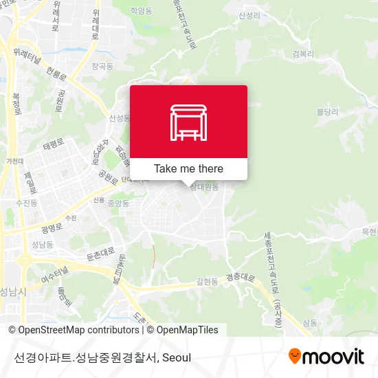 선경아파트.성남중원경찰서 map