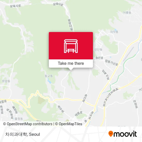 차의과대학 map