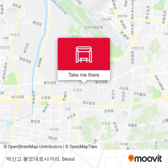덕산고.봉오대로사거리 map