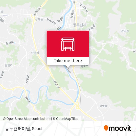 동두천터미널 map