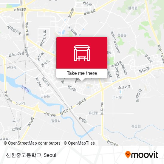 신한중고등학교 map