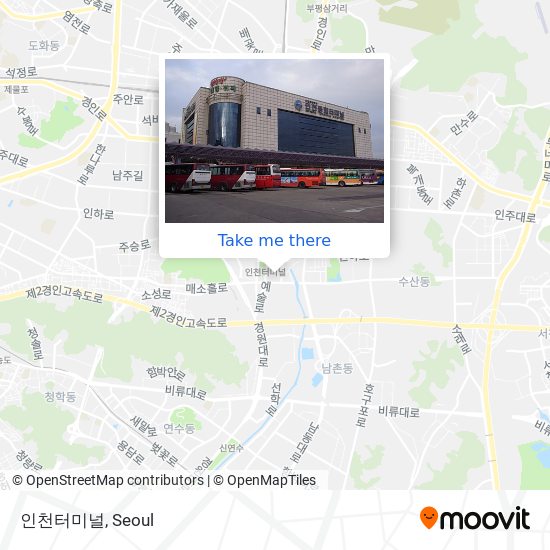 인천터미널 map