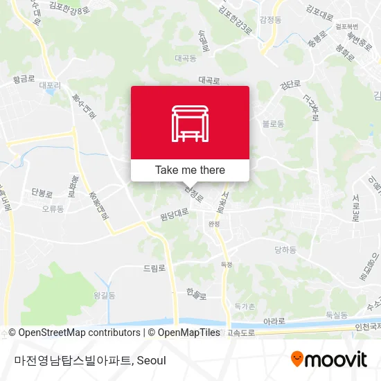 마전영남탑스빌아파트 map