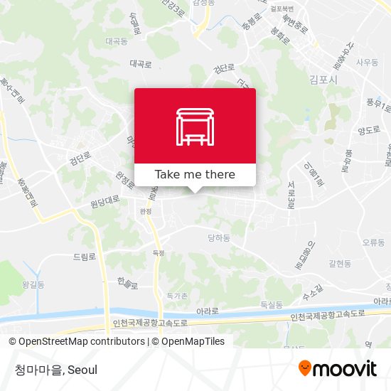 청마마을 map