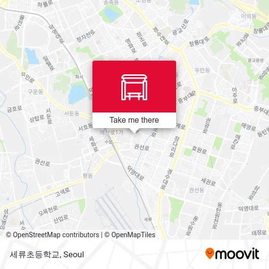 세류초등학교 map