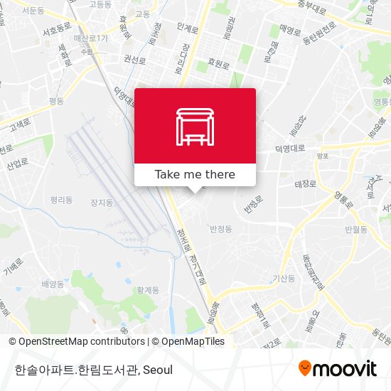 한솔아파트.한림도서관 map