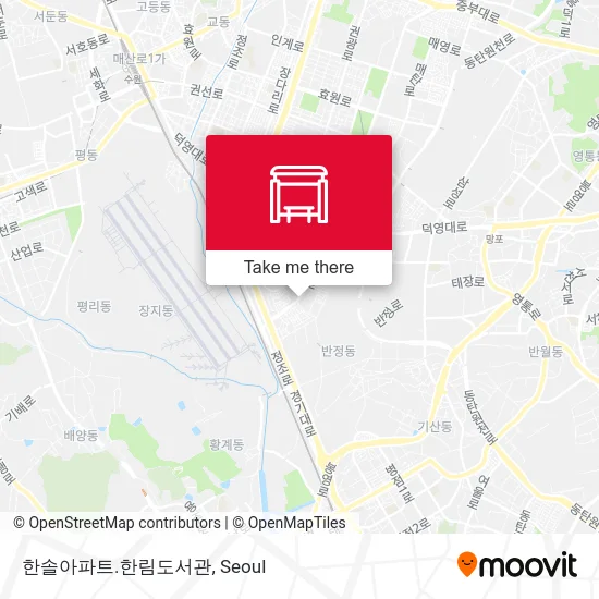 한솔아파트.한림도서관 map