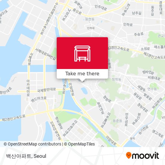 백산아파트 map