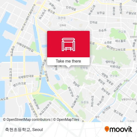 축현초등학교 map