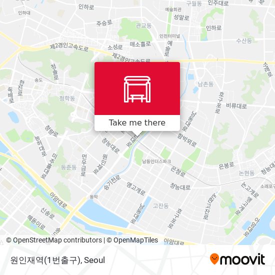 원인재역(1번출구) map