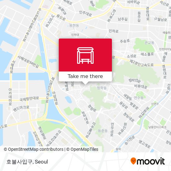 호불사입구 map