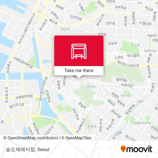 송도재래시장 map