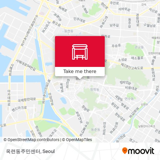 옥련동주민센터 map