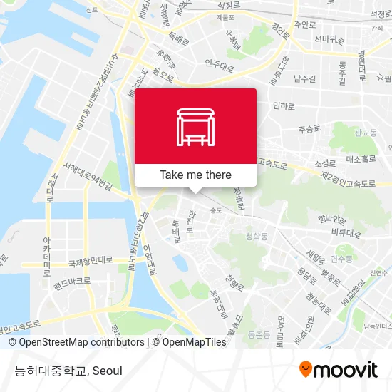 능허대중학교 map