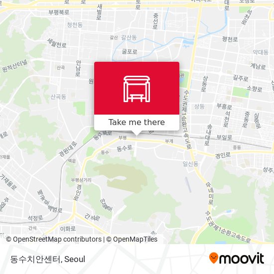 동수치안센터 map