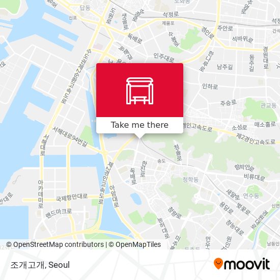 조개고개 map