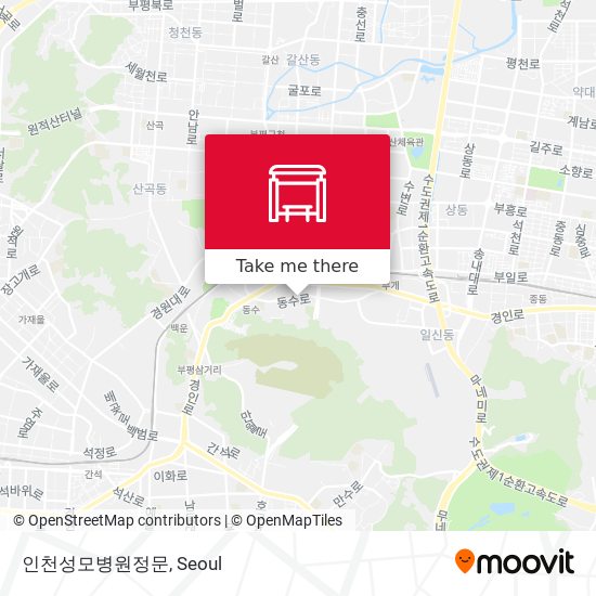 인천성모병원정문 map