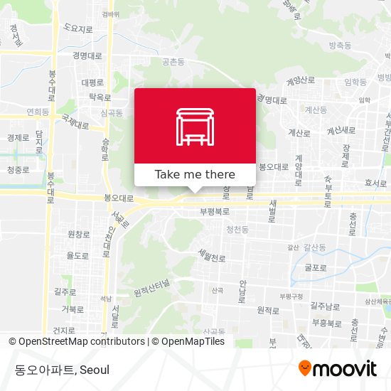동오아파트 map
