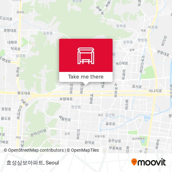 효성삼보아파트 map