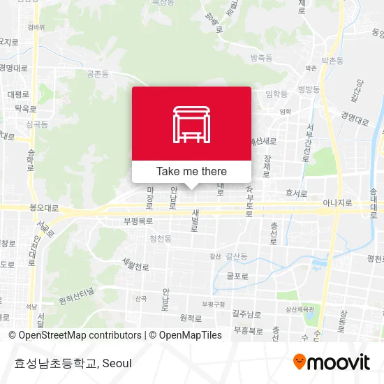 효성남초등학교 map
