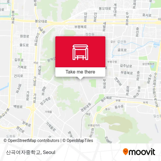 산곡여자중학교 map
