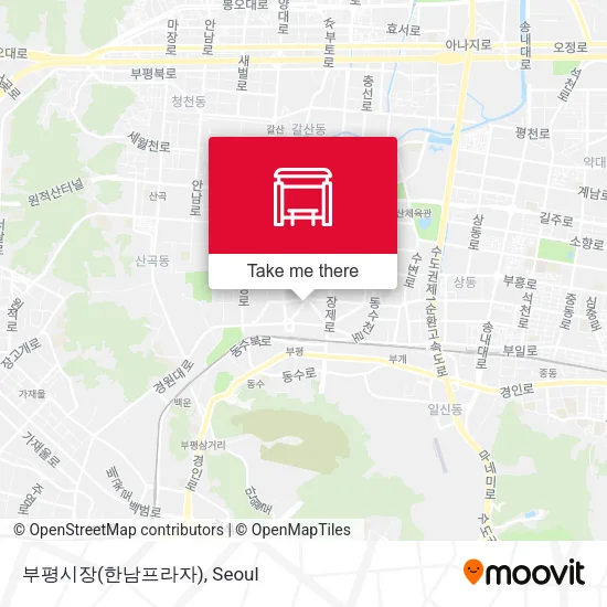 부평시장(한남프라자) map