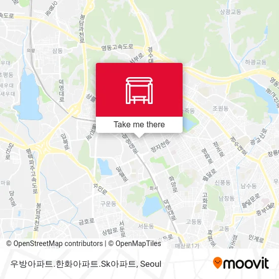 우방아파트.한화아파트.Sk아파트 map