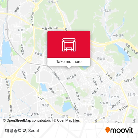 대평중학교 map