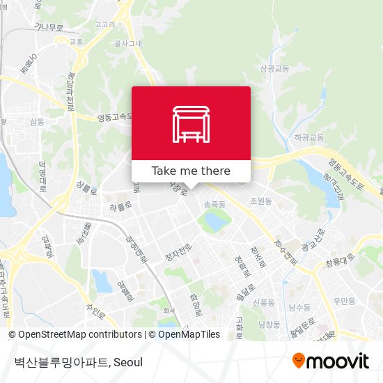 벽산블루밍아파트 map