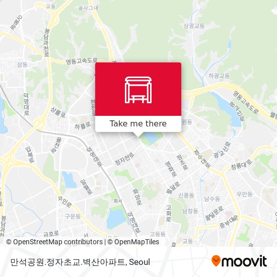 만석공원.정자초교.벽산아파트 map