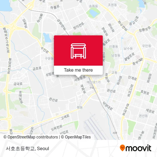 서호초등학교 map