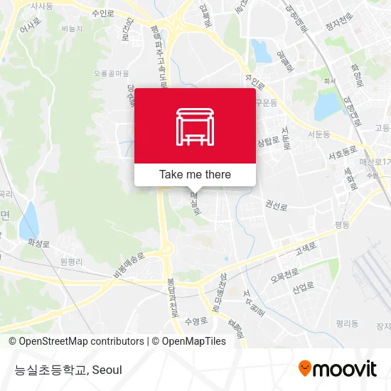 능실초등학교 map