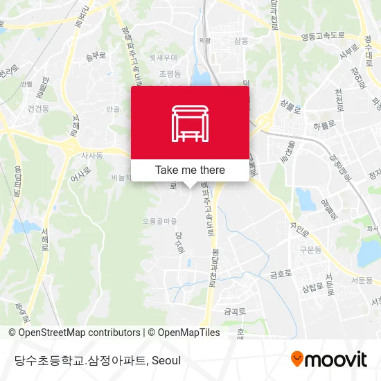 당수초등학교.삼정아파트 map
