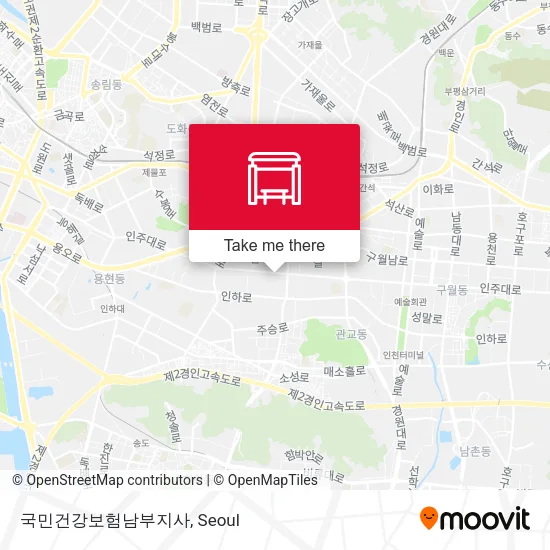 국민건강보험남부지사 map