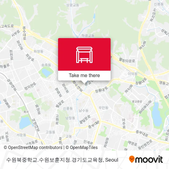 수원북중학교.수원보훈지청.경기도교육청 map