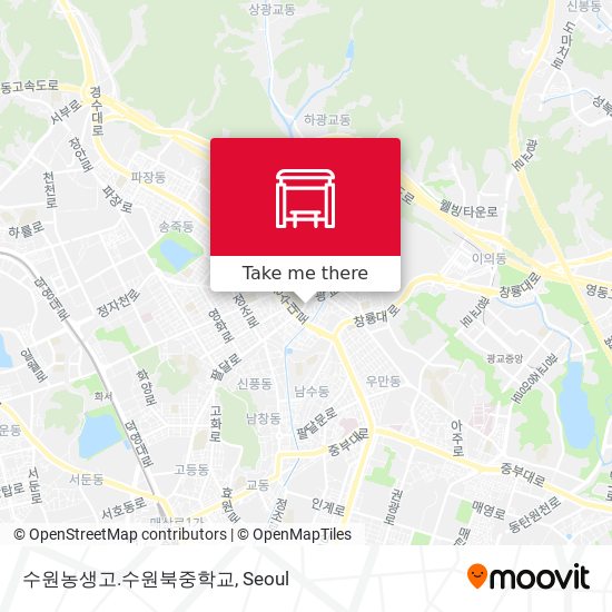 수원농생고.수원북중학교 map