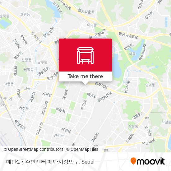 매탄2동주민센터.매탄시장입구 map
