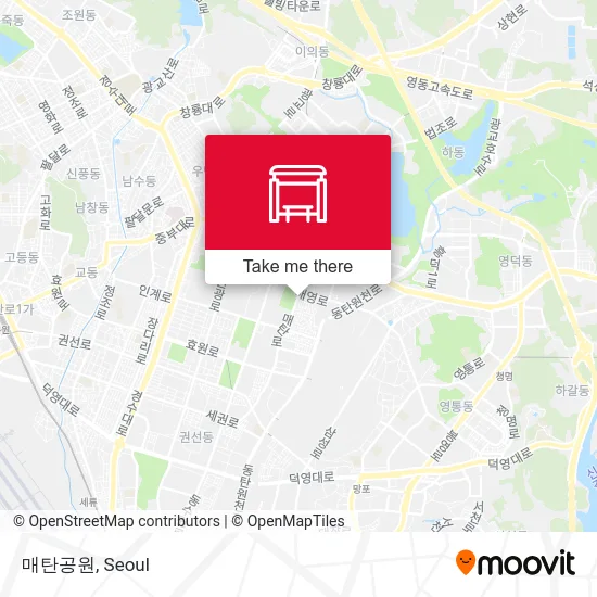 매탄공원 map