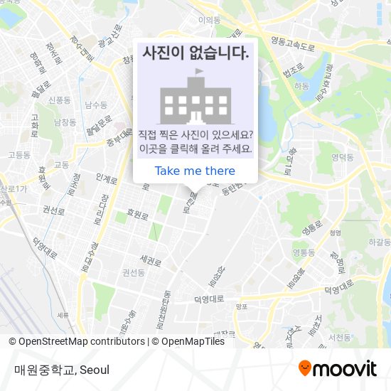 매원중학교 map